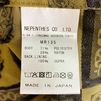 Needles ニードルズ S/S Classic Shirt クラシックシャツ 開襟 半袖 ジャカード オリーブ MR135 Size M 瑞穂店