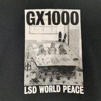 GX1000 ジーエックスセン LSD WORLD PEACE Hooded Sweatshirt プルオーバースウェットパーカー フーディ ブラック Size L 福生店
