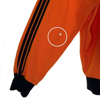 70's adidas アディダス トラックジャケット オレンジ ブラック 西ドイツ デサント Size 4 福生店