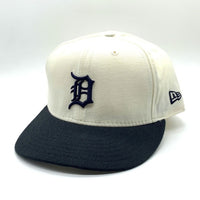 90's New Era ニューエラ MLB デトロイト・タイガース 59FIFTY ベースボールキャップ ホワイト ブラック ウール USA製 Size 7 3/8 (58.7cm) 福生店