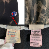 Champion チャンピオン REVERSE WEAVE リバースウィーブ ジップアップ フーディー パーカー ブラック タイダイ Size S 福生店