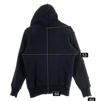 WAREHOUSE ウエアハウス ジップアップ スウェットパーカー サーマル ブラック Size 42 福生店