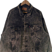 80's Levi's リーバイス ケミカルウォッシュ ブラックデニムジャケット 70507-0253 87年 Size XL 福生店