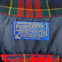 70's PENDLETON ペンドルトン ウール チェックシャツ 長袖シャツ レッド USA製 Size XL 福生店