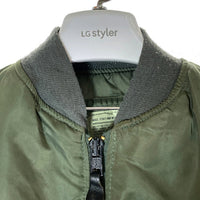 ALPHA INDUSTRIES アルファインダストリーズ USA製 MA-1 グラウンドクルー オリーブ sizeM 瑞穂店