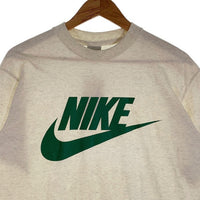 90's NIKE ナイキ ロゴプリント Tシャツ オートミール 日本製 Size L 福生店
