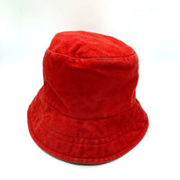 STUSSY HATS ステューシー 90's ロゴ刺繍 バケットハット レッド sizeL/XL 瑞穂店