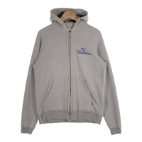 TENDERLOIN テンダーロイン T-ZIP UP PARKA ジップアップスウェットパーカー グレー ラグランスリーブ ロゴ刺繡 Size L 福生店