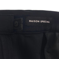 MAISON SPECIAL メゾンスペシャル ストレッチ フレアパンツ ブラック ナイロン 21241465809 Size 36 瑞穂店