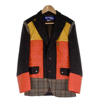 JUNYA WATANABE COMME des GARCONS MAN ジュンヤワタナベ コムデギャルソンマン ツイード 2B 切替 テーラードジャケット マルチカラー WF-J004 AD2020 Size S 福生店