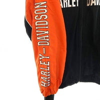 HARLEY-DAVIDSON ハーレーダビッドソン 100TH ANNIVERSARY ジップアップ ジャケット 中綿 オレンジ ブラック SizeXL 瑞穂店