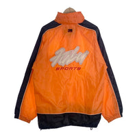 90-00's FUBU フブ サイドライン トラックジャケット ジップアップ オレンジ フード収納 Size L 福生店