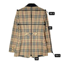 Burberrys OF LONDON BLUE LABEL バーバリーズ オブ ロンドン ブルーレーベル カシミア混 金ボタン テーラードジャケット ブラウン size40 瑞穂店