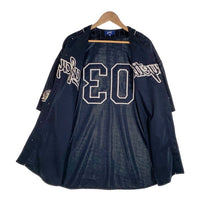 LFYT エルエフワイティー 20TH ANNIVERSARY BASEBALL SHIRT ストライプ ベースボールシャツ ネイビー 半袖 ラファイエット Size XXL 福生店