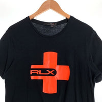 RLX RALPH LAUREN ラルフローレン ロゴプリント 半袖 Tシャツ ブラック Size M 福生店