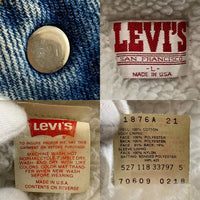 80's Levi's リーバイス デニムボア トラッカージャケット インディゴ 70609-0218 USA製 Size L 福生店