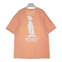 STUSSY ステューシー シャドーマン ビッグロゴ Tシャツ サーモンピンク sizeL 瑞穂店