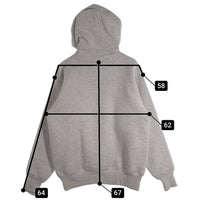 CAMBER キャンバー DOUBLE THICK PULLOVER HOODED 24oz プルオーバースウェットパーカー スナップボタン グレー USA製 Size S 福生店
