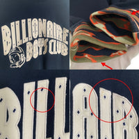 BILLIONAIRE BOYS CLUB ビリオネアボーイズクラブ スウェット クルーネックトレーナー イージーパンツ セットアップ ネイビー Size M 福生店