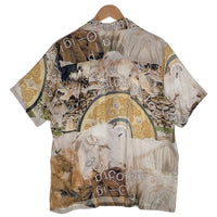 BAL ORIGINAL バル オリジナル フォトコラージュ 半袖 オープンカラーシャツ マルチ Size M 福生店