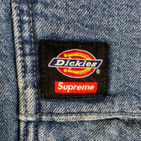 SUPREME シュプリーム 25AW Dickies ディッキーズ Cordura Hooded Work Jacket コーデュラフーデッドワークジャケット デニム ナイロン切替 ブラック ライトブルー Size XL 福生店