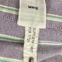 Ralph Lauren ラルフローレン CLASSIC FIT オックスフォード ストライプ 半袖シャツ パープル sizeXXL 瑞穂店