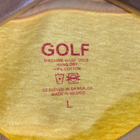GOLF WANG ゴルフワン CAN I GET A KISS? プリントTシャツ 蜂 イエロー ベージュ Size L 福生店