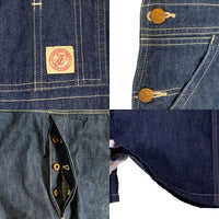 FULLCOUNT フルカウント Denim Bib Overall デニム ビブオーバーオール インディゴ 1005 Size M 福生店