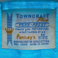 TOWN CRAFT タウンクラフト 60's 日本製 半袖 オープンカラーシャツ ブルー sizeM 瑞穂店