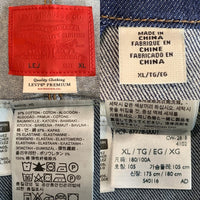 Levi's リーバイス LEJ デニムトラッカージャケット インディゴ 袖カットオフ スナップボタン Size XL 福生店