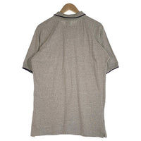 90's Champion チャンピオン ミッキーマウス 刺繡 半袖ポロシャツ グレー 青タグ刺繡 Size L 福生店