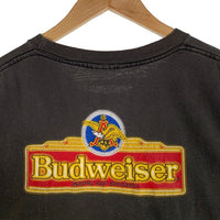 90's Budweiser バドワイザー YOUR PAD OR MINE? スリーフロッグス プリントTシャツ フェードブラック Changes USA製 1995コピーライト Size XL 福生店