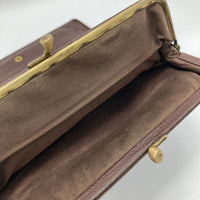 IL BISONTE イルビゾンテ ガマ口 長財布 ロングウォレット ブラウン 瑞穂店