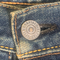 EVISU エヴィス ストレート デニムパンツ 刺繡 カモメ インディゴ Size 34×35 福生店