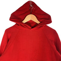 60's~ ラグランスリーブ プルオーバースウェットパーカー レッド Size M 相当 福生店