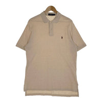 POLO RALPH LAUREN ポロラルフローレン 鹿の子 ポロシャツ 半袖 ベージュ Size L 福生店