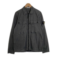 STONE ISLAND ストーンアイランド Overshirt オーバーシャツ ジップアップ チャコールグレー 7948425WN Size L 福生店