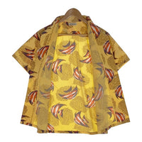 WAREHOUSE ウエアハウス オープンカラーシャツ コットン アロハ イエロー Size S 福生店