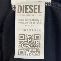 DIESEL ディーゼル T-JUST-LS-K2 ラバープリント 長袖Tシャツ ブラック sizeL 瑞穂店