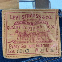 Levi's リーバイス 501XX 47501-0117 ボタン裏555 バレンシア工場 00年 47年BIGE復刻 デニムパンツ インディゴ size31 瑞穂店