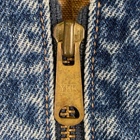 Levi's リーバイス ダック デニム切替 ジップアップ ベスト ブラウン インディゴ カナダ製 Size XL 福生店