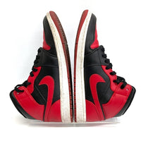 NIKE ナイキ 554724-074 Air Jordan 1 Mid Bred エア ジョーダン 1 ミッド スニーカー レッド size26.5cm 瑞穂店