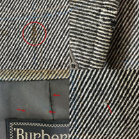 Burberrys バーバリーズ ウール×カシミヤ ステンカラーコート グレー size90-165 瑞穂店