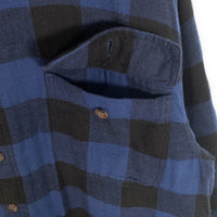 puritan ピューリタン quilted fabric Flannnel Shirts キルティング フランネルシャツ ブルー Size L 福生店