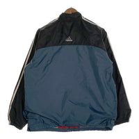00’s adidas アディダス ジップアップ ナイロンジャケット ブラック ネイビー Size XL (YOUTH) 福生店