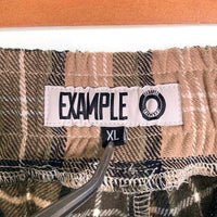 EXAMPLE エグザンプル EX CHECK SAROUEL SHORTS チェック サルエルショーツ ベージュ Size XL 福生店