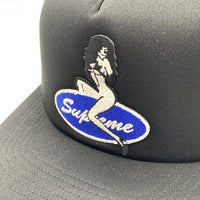 SUPREME シュプリーム 23AW Pin Up Mesh Back 5-Panel ピンナップガール メッシュバック 5パネルキャップ ブラック 福生店