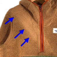 THE NORTH FACE ノースフェイス CAMPSHIRE PULLOVER HOODIE ハーフジップ フリースパーカー ブラウン NF0A33QV Size L 福生店
