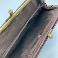 IL BISONTE イルビゾンテ ガマ口 長財布 ロングウォレット ブラウン 瑞穂店