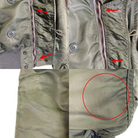 U.S. ARMY 60's ALPHA INDUSTRIES アルファインダストリーズ N-2B コヨーテファー 黒タグ CONMERジッパー フライトジャケット オリーブ MIL-J-6278D / 8415-270-0366 /DSA-1-2355-63-C Size M 福生店